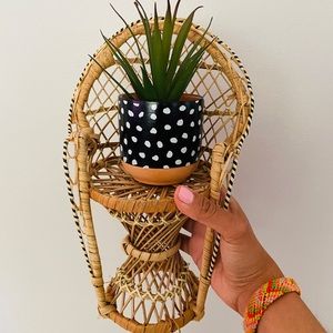 Rattan mini chair decoration
